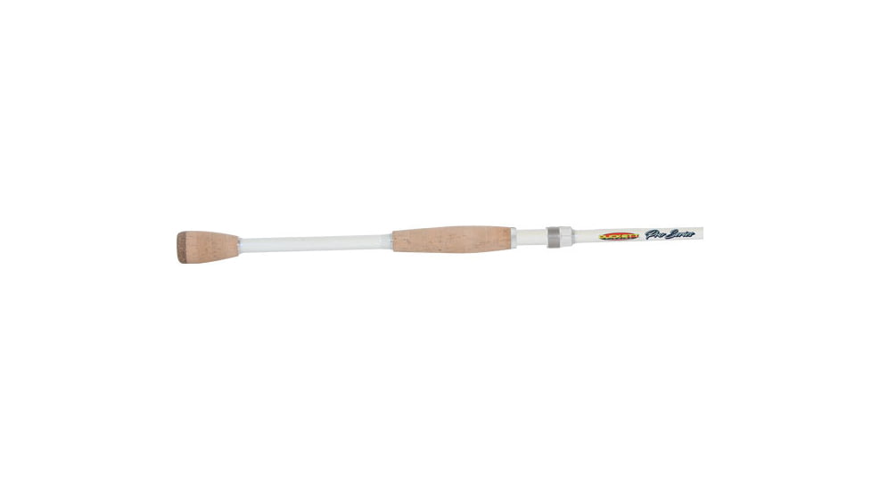 Duckett Fishing Pro Series Spinning Rod, Med, White, 6ft 8in, DFPS68M-S