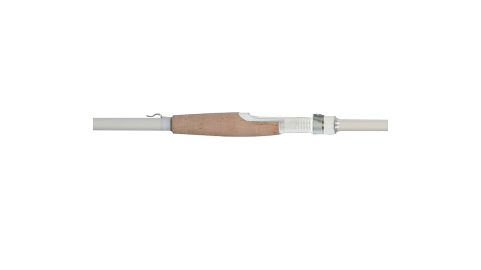 Duckett Fishing Pro Series Spinning Rod, Med, White, 6ft 8in, DFPS68M-S