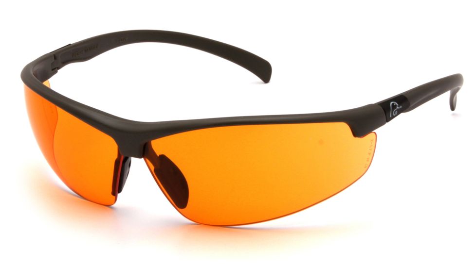 Ducks Unlimited Shooting Eyewear, Orange Lens, Black Frame DUSB6640D