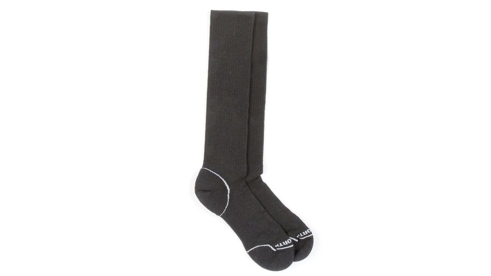 Duckworth Lightweight Ski Sock, Black, L, 41152Bckh