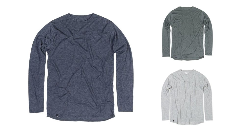 Duckworth Vapor LS Crew - Mens, Charcoal, Spruce, Standard Gray