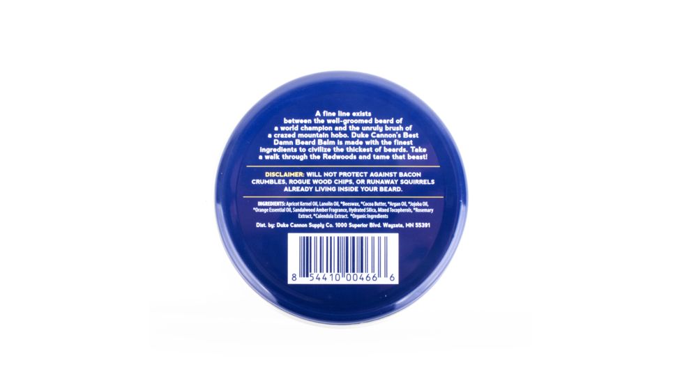 Duke Cannon Supply Co Best Damn Beard Balm, 1.6 oz Tin, BDBALM