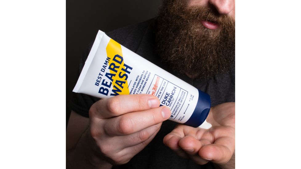 Duke Cannon Supply Co Best Damn Beard Wash, 6 oz Tube, BDWASH