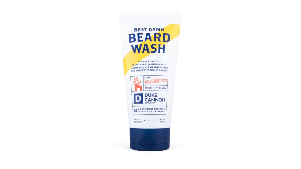 Duke Cannon Supply Co Best Damn Beard Wash, 6 oz Tube, BDWASH