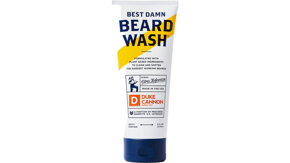 Duke Cannon Supply Co Best Damn Beard Wash, White, Small, 02BDWASH