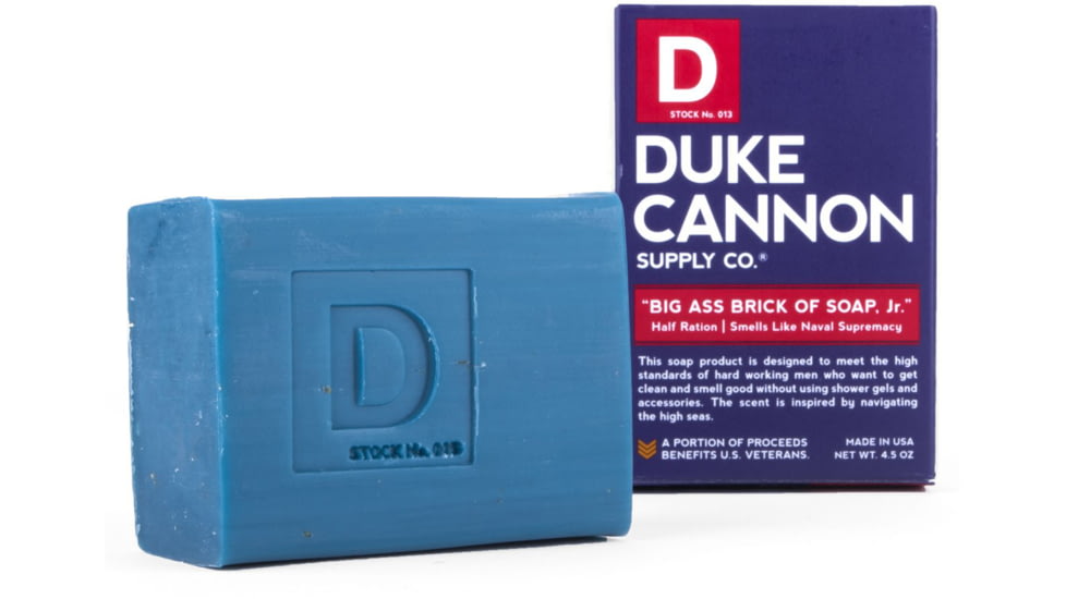 Duke Cannon Supply Co Big Ass Brick of Soap Jr, Naval Supremacy, Blue, BLUEJR