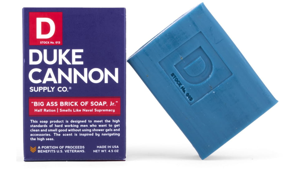 Duke Cannon Supply Co Big Ass Brick of Soap Jr, Naval Supremacy, Blue, BLUEJR