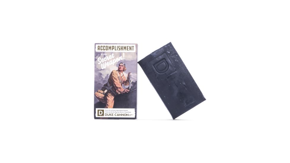 Duke Cannon Supply Co Big Ass Brick of Soap, WW2 Accomplishment, 10 oz Bar, 03BLACK1