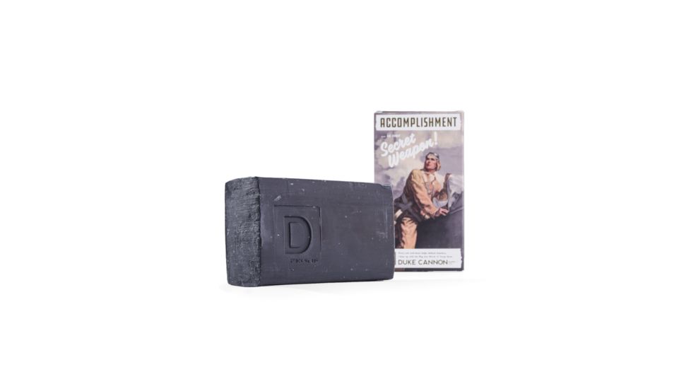 Duke Cannon Supply Co Big Ass Brick of Soap, WW2 Accomplishment, 10 oz Bar, 03BLACK1