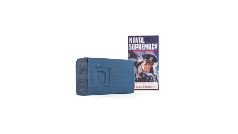 Duke Cannon Supply Co Big Ass Brick of Soap, WW2 Naval Supremacy, 10 oz Bar, 03BLUE