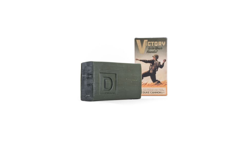 Duke Cannon Supply Co Big Ass Brick of Soap, WW2 Victory, 10 oz Bar, 03GREEN1