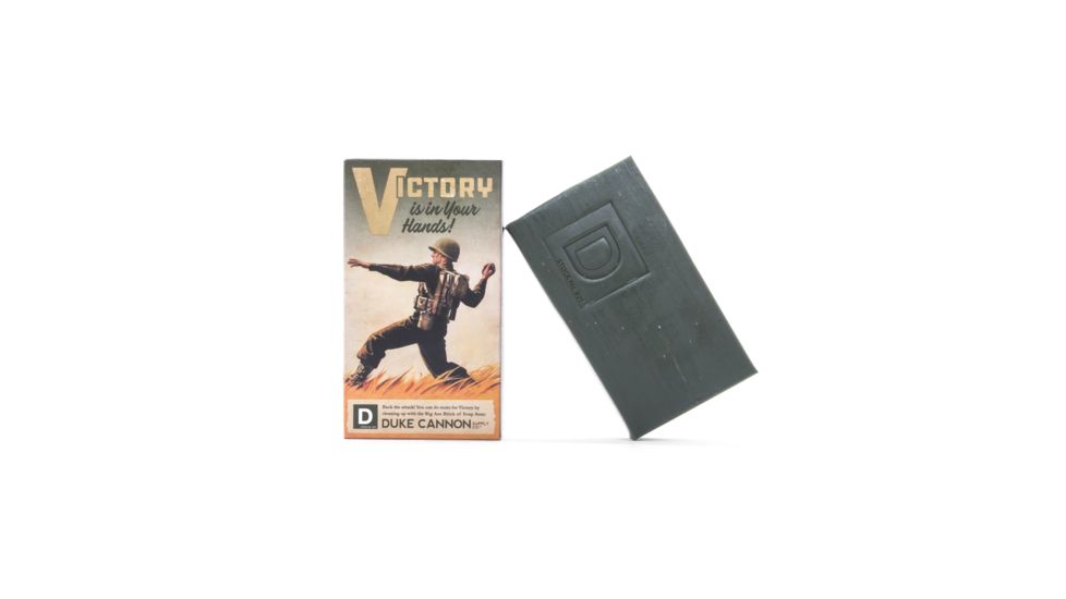 Duke Cannon Supply Co Big Ass Brick of Soap, WW2 Victory, 10 oz Bar, 03GREEN1