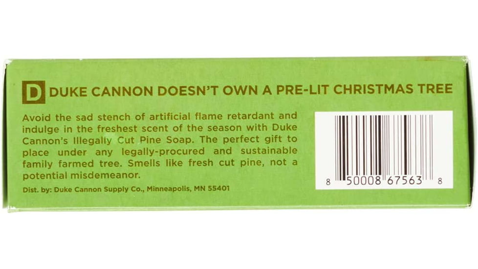 Duke Cannon Supply Co Big Ass Brick Soap - Illegally Cut Pine, 01HOLIDAYILLEGALPINE