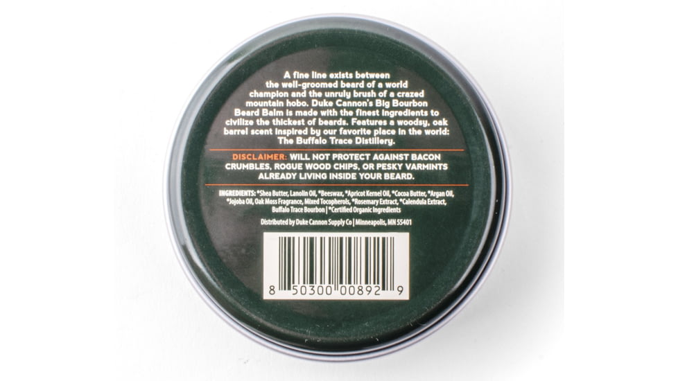 Duke Cannon Supply Co Big Bourbon Beard Balm w/Buffalo Trace Bourbon, 03BDBALM1