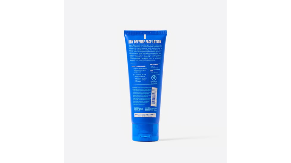 Duke Cannon Supply Co Dry Defense Face Lotion, Blue, Small, FCDEFENSELOTION