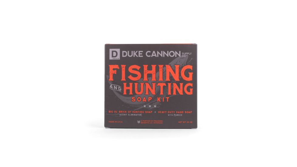 Duke Cannon Supply Co Hunting &amp; Fishing Soap Kit, 2 x 10 oz Soaps, HUNTFISHSET