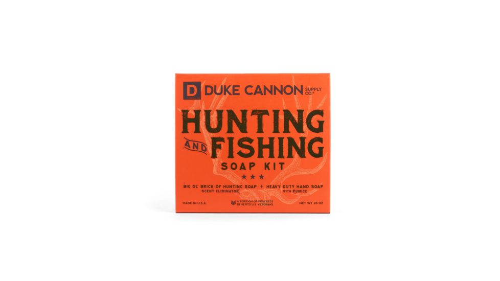 Duke Cannon Supply Co Hunting &amp; Fishing Soap Kit, 2 x 10 oz Soaps, HUNTFISHSET
