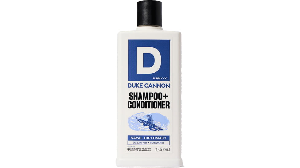Duke Cannon Supply Co Naval Diplomacy Shampoo w/Conditioner, Blue, Small, HC21-NVLD14