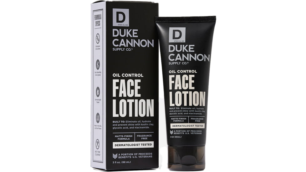 Duke Cannon Supply Co Oil Control Face Lotion, Black, Small, FCOILLOTION