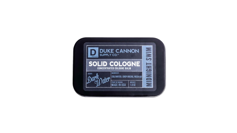 Duke Cannon Supply Co Solid Cologne, Midnight Swim, 1.5 oz, SCMIDNIGHT1