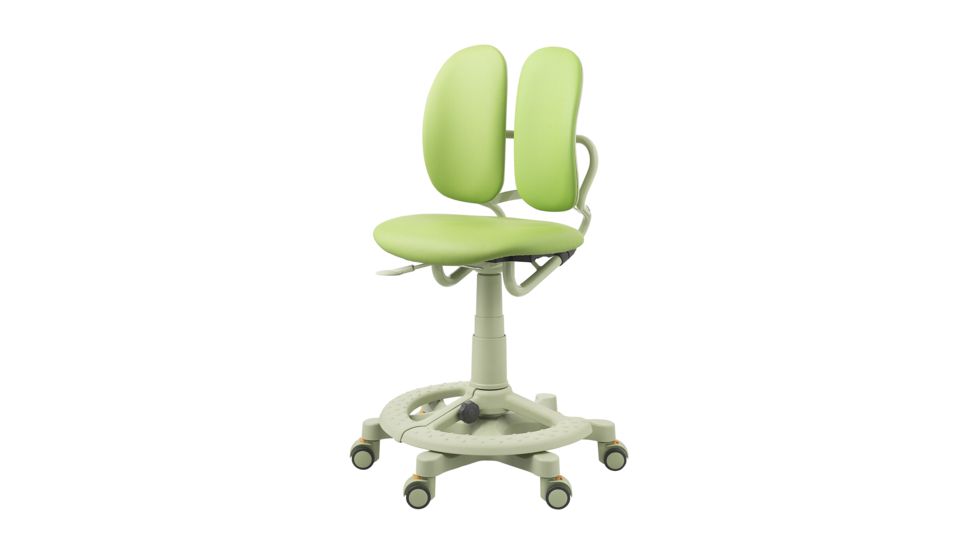 DuoRest Kids Desk Chair - Leather - Melon Green DR-218A