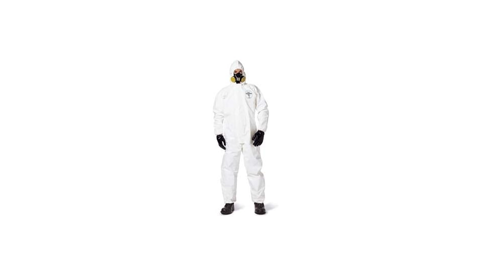 Dupont Coverall W/HOOD +BOOTS 2X CS12 SL122BWH2X00