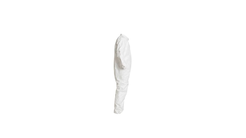 DuPont IC181S Tyvek IsoClean Coverall w/Elastic Wrists and Ankles, White, Small, Case of 25, IC181SWHSM00