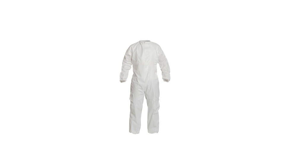 DuPont ProClean Coverall, White, Small, Case of 25, PC143SWHSM0B