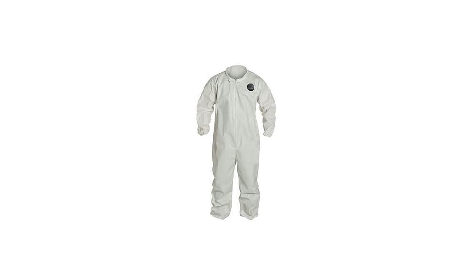 DuPont ProShield 60 Coverall w/Elastic Wrists and Ankles, White, Extra Large, Case of 25, NG125SWHXL00