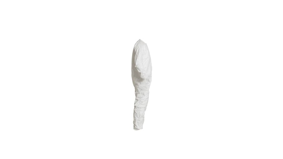 DuPont Tyvek IsoClean Coveralls, Clean-Processed and Sterile, Bound Seams/Neck, Dolman Sleeve, Elastic Wrists/Ankles, White, 2x, Case of 25, IC253BWH2XCS