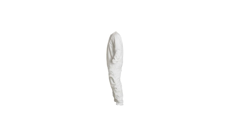 DuPont Tyvek IsoClean Coveralls, Clean-Processed and Sterile, Bound Seams/Neck, Dolman Sleeve, Elastic Wrists/Ankles, White, 2x, Case of 25, IC253BWH2XCS