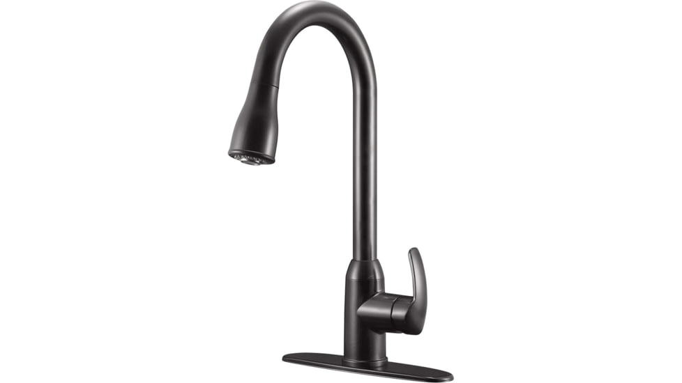 Dura Faucet Single Handle Pull Down RV Kitchen Faucet Venetian Bronze, DF-NMK508-VB