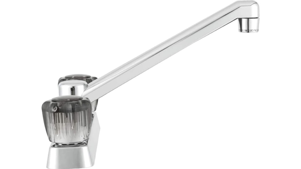 Dura Faucet Two Handle Non Metallic RV Kitchen Faucet Chrome, DF-PK600S-CP