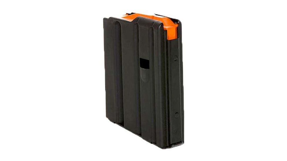 Duramag SS AR-15 Rifle Magazine, 5.56mm/.223/.300BLK 5 Round, Black w/ Orange Follower Detachable, 1 Pack, 410 Stainless Steel, 5X23041188CPD-5RD