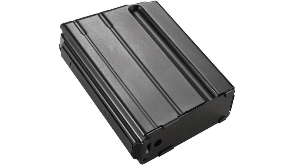 Duramag Stainless Steel Magazine, SS Spring CPD Plate, 6.8 SPC/.224 Valkyrie/22 Nosler, 5RD, Matte, Black/Black, 5X68041187CPD-5RD