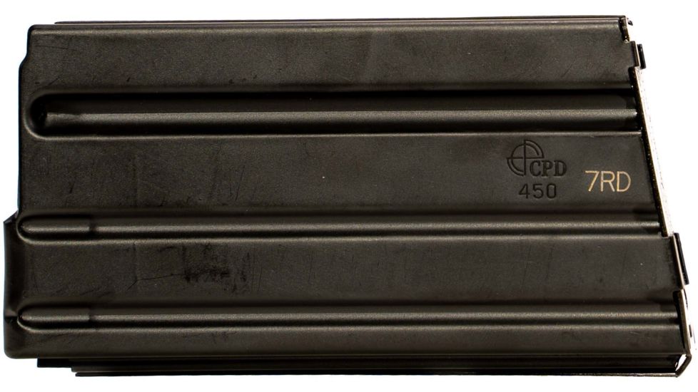 Duramag SS Stainless Steel Magazine, Everflex Spring CPD Plate, .450 Bushmaster, 7RD, T360 Coating, Black/Black, 7X45041175CPD-7RD