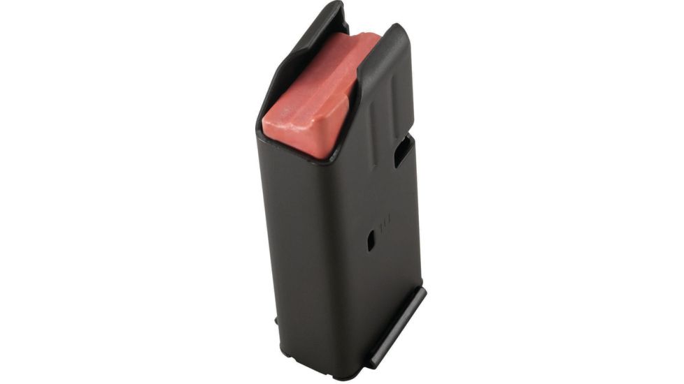 Duramag Stainless Steel Magazine, SS Spring CPD Plate, 9mm, 10RD, Proprietary, Black/Orange, 1009041178CPD-10RD