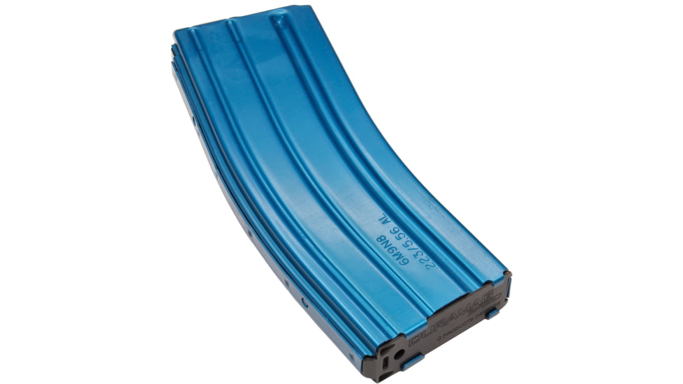 Duramag AR-15 .223 Rem 30 Round Aluminum Rifle Magazine, Black/Blue, 3023005175CPD-30RD
