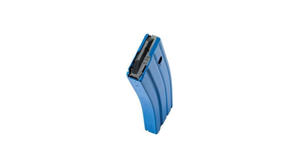 Duramag Speed AR-15 Rifle Magazine, .223 Rem/.300 Blackout/5.56x45mm NATO, 30 Round, Blue w/ Black Follower Detachable, 1 Pack, Aluminum, 3023005175CPD-30RD