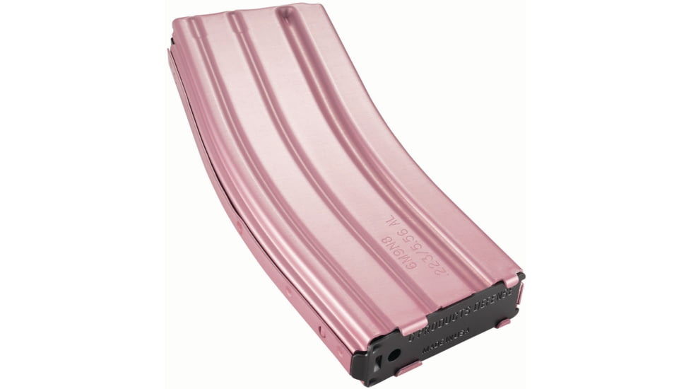 Duramag AR-15 .223 Rem 30 Round Aluminum Rifle Magazine, Pink/Black, 3023003175CPD-30RD