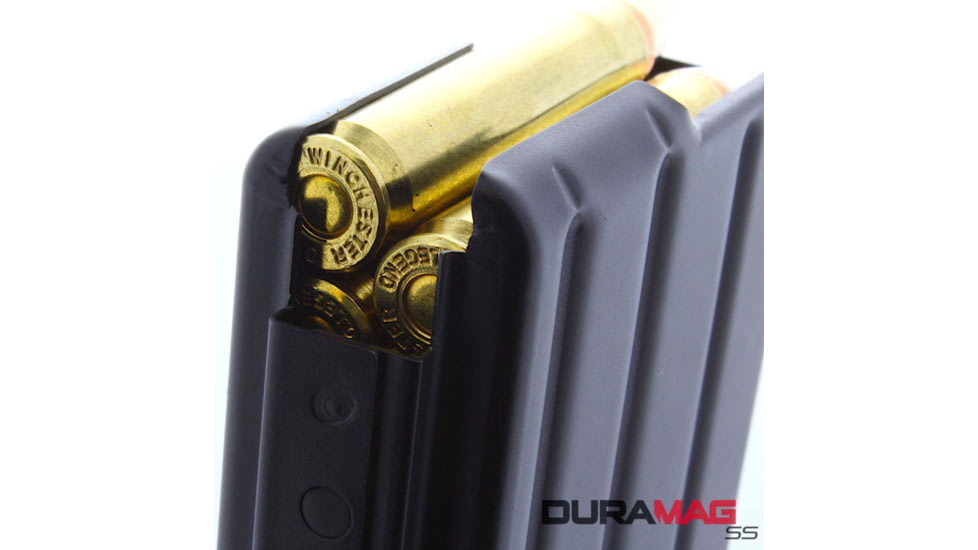 Duramag SS AR-15 Rifle Magazine, .350 Legend, 20 Round, Black w/ Orange Follower Detachable, 1 Pack, Stainless Steel, 2035041178CPD-20RD