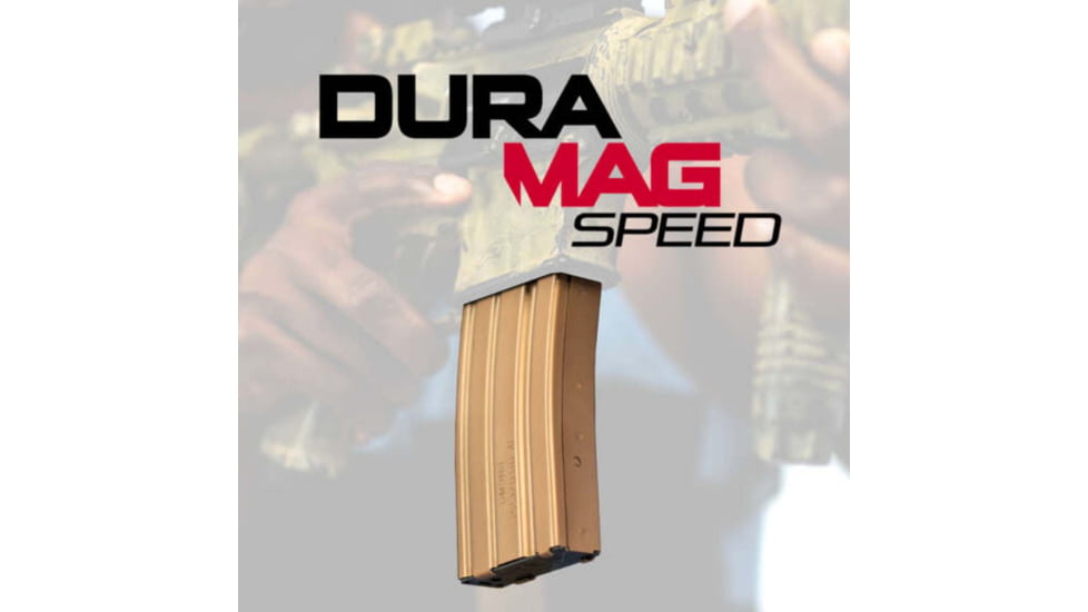 Duramag Speed AR-15 Rifle Magazine, 5.56/.300BLK, 20 Round, Bronze, 1 Pack, Aluminum, 2023007175CPD-20RD
