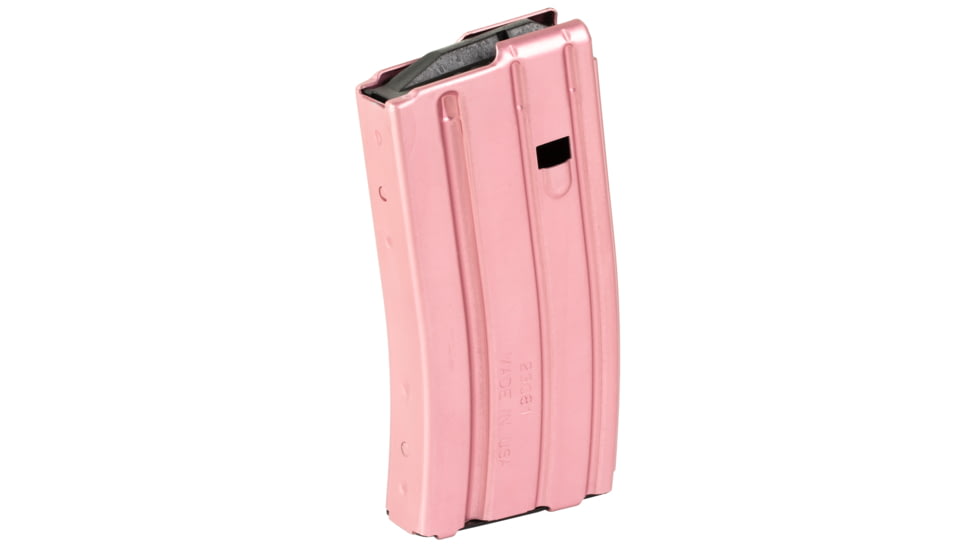 Duramag AR-15 5.56/300BLK 20 Round Aluminum Rifle Magazine, Pink/Black, 2023003175CPD-20RD