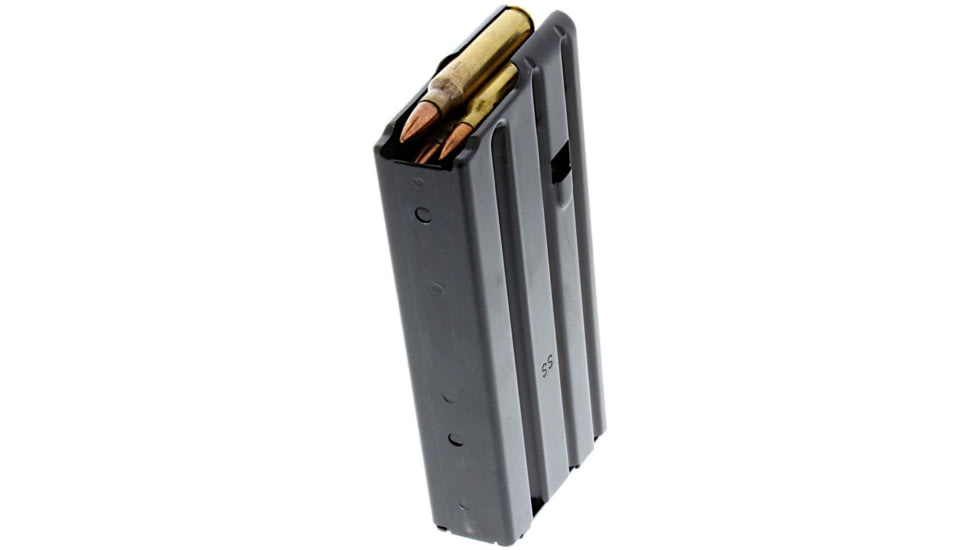 Duramag SS AR-15 Rifle Magazine, 5.56/.300BLK, 20 Round, Black w/Orange Follower, 1 Pack, Stainless Steel, 2023041178CPD-20RD