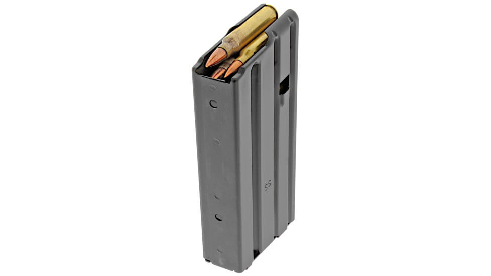 Duramag AR-15 5.56/300BLK 20 Round SS Rifle Magazine, Black/Orange, 2023041178CPD-20RD