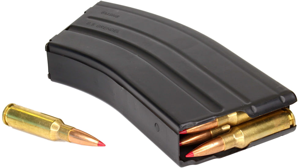 Duramag SS CPD AR-15 Rifle Magazine, 6.5 Grendel, 20 Round, Black, 1 Pack, Stainless Steel, 2065041206CPD-20RD