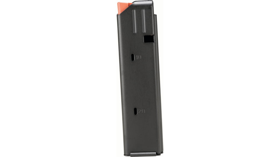 Duramag AR-15 9mm 20 Round Rifle Magazine, Black/Orange, 2009041178CPD-20RD