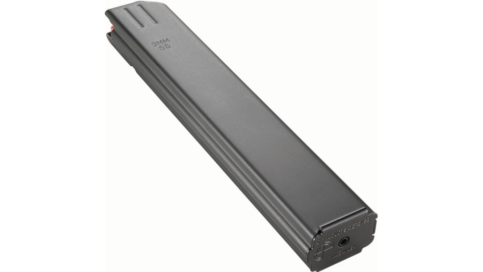 Duramag AR-15 9mm 32 Round Stainless Steel Rifle Magazine, Black/Orange, 3209041178CPD-32RD