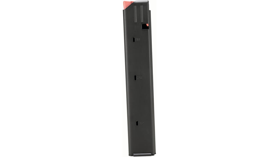 Duramag AR-15 9mm 32 Round Stainless Steel Rifle Magazine, Black/Orange, 3209041178CPD-32RD