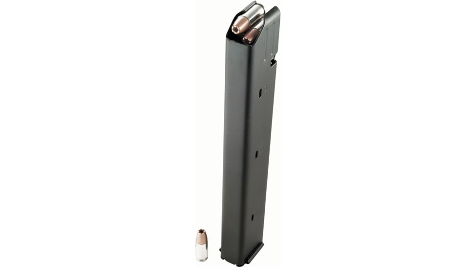 Duramag SS Colt Pattern AR-15 Rifle Magazine, 9mm Luger, 32 Round, Black w/ Orange Follower Detachable, 1 Pack, Stainless Steel, 3209041178CPD-32RD